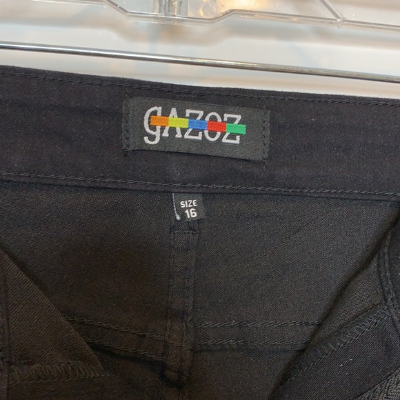 NWT Gazoz Black Jeans Pockets NEW 16 WOMENS PLUS SIZES New with Tags - Picture 5 of 8